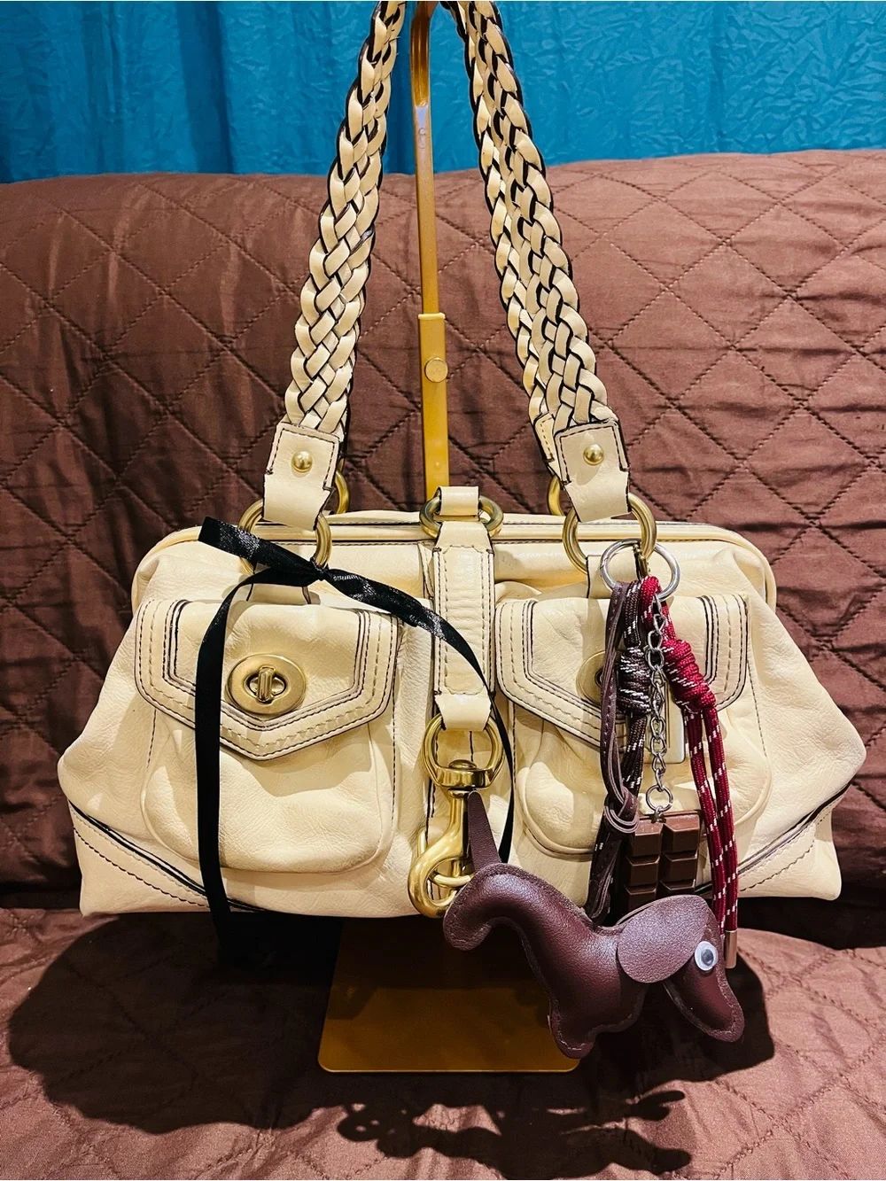 Coach limited edition Daphne legacy doctors satchel cream
